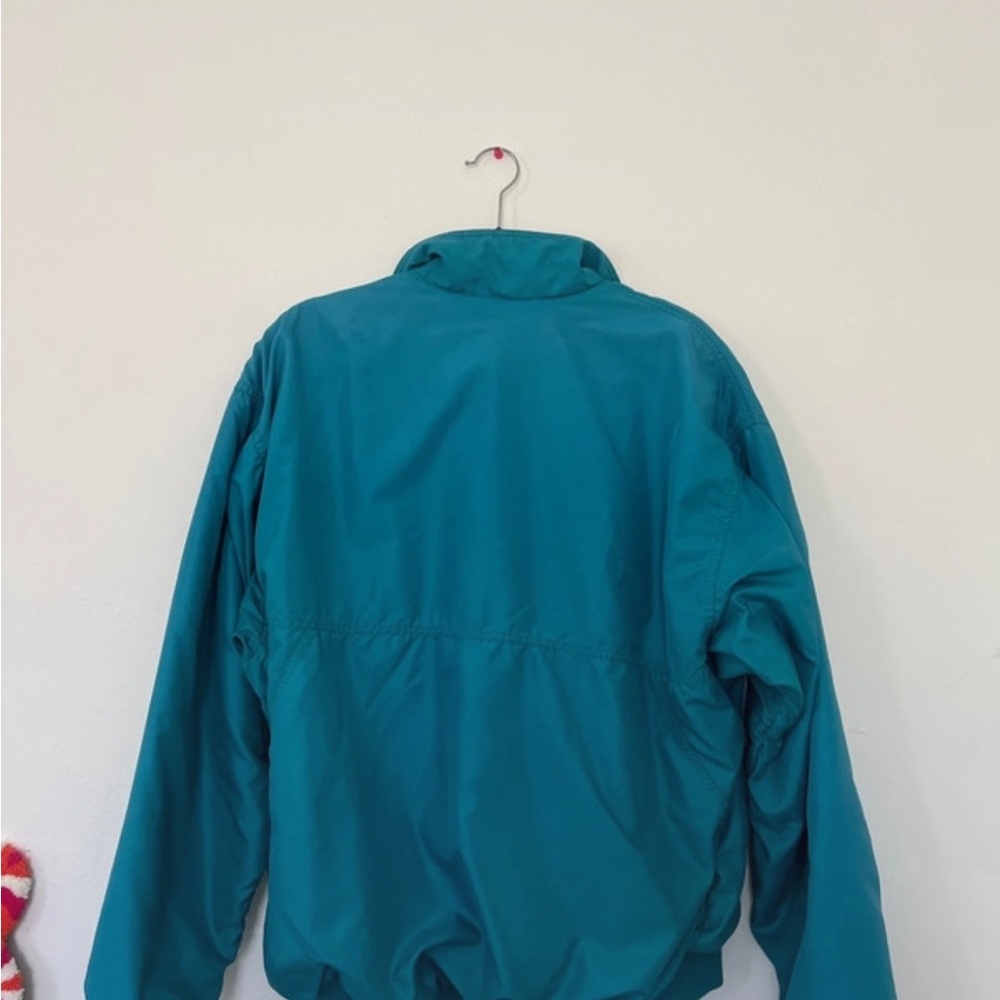 Patagonia Men's Teal/Turquoise Lightweight Jacket with Blue Fleece Lining - Picture 3 of 8